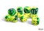 Gemini Green-Yellow/silver 16mm d6 Dice Block (12 dice) - CHX26654